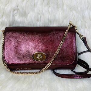 Coach metallic Crossbody